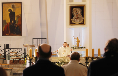 Msza św. w intencji śp. Janusza Kurtyki i Janusza Krupskiego – 9 kwietnia 2021. Fot. Piotr Życieński (IPN)