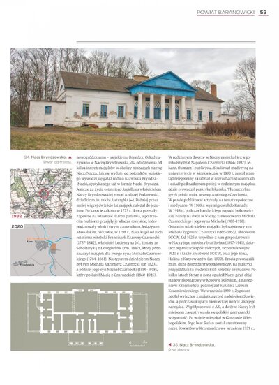 Strona z albumu „Kresowe rezydencje. Zamki, pałace i dwory na dawnych ziemiach wschodnich II RP”, t. 2: „Województwo nowogródzkie”