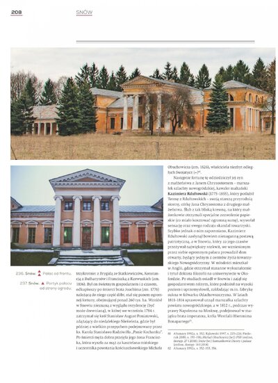 Strona z albumu „Kresowe rezydencje. Zamki, pałace i dwory na dawnych ziemiach wschodnich II RP”, t. 2: „Województwo nowogródzkie”