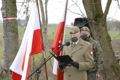 70. rocznica śmierci ppor. Mieczysława Dziemieszkiewicza ps. „Rój” i Bronisława Gniazdowskiego ps. „Mazur” – 13 kwietnia 2021. Fot. Piotr Życieński (IPN)