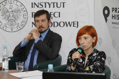 Dyskusja „Niemieckie zbrodnie w obozach koncentracyjnych” – 18 kwietnia 2021. Fot. Piotr Życieński (IPN)