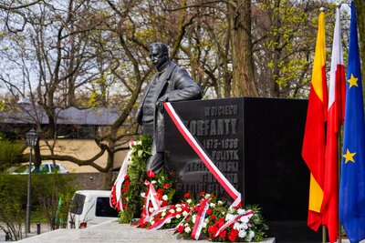 148. rocznica urodzin Wojciecha Korfantego – Warszawa, 20 kwietnia 2021 fot. MN/BUWiM