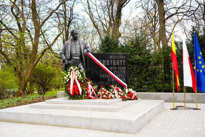 148. rocznica urodzin Wojciecha Korfantego – Warszawa, 20 kwietnia 2021 fot. MN/BUWiM