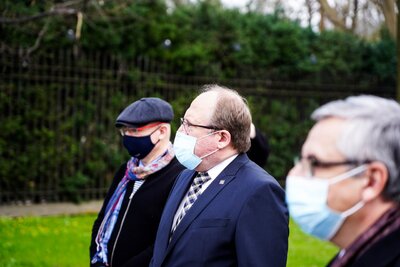 148. rocznica urodzin Wojciecha Korfantego – Warszawa, 20 kwietnia 2021 fot. MN/BUWiM