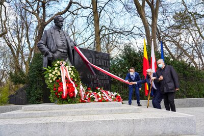 148. rocznica urodzin Wojciecha Korfantego – Warszawa, 20 kwietnia 2021 fot. MN/BUWiM