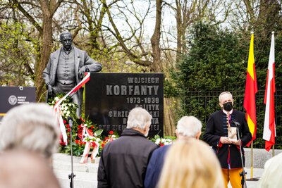 148. rocznica urodzin Wojciecha Korfantego – Warszawa, 20 kwietnia 2021 fot. MN/BUWiM