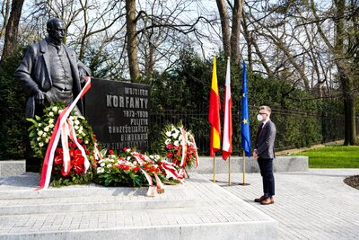 148. rocznica urodzin Wojciecha Korfantego – Warszawa, 20 kwietnia 2021 fot. MN/BUWiM