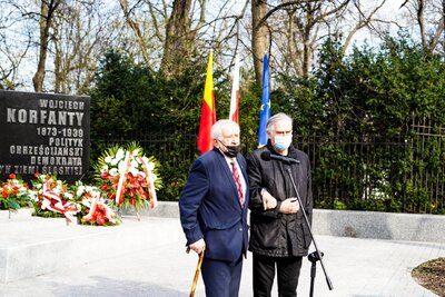 148. rocznica urodzin Wojciecha Korfantego – Warszawa, 20 kwietnia 2021 fot. MN/BUWiM