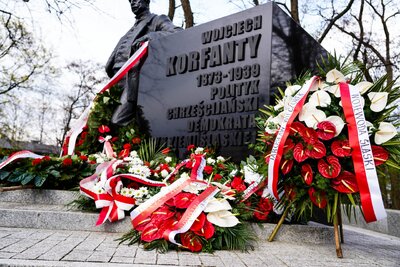 148. rocznica urodzin Wojciecha Korfantego – Warszawa, 20 kwietnia 2021 fot. MN/BUWiM