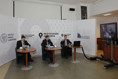 „Polacy w walkach o niepodległość i granice państwa polskiego 1914–1922” – inauguracja projektu badawczo-wydawniczego IPN – 21 kwietnia 2021. Fot. Piotr Życieński (IPN)