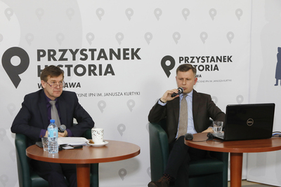 „Polacy w walkach o niepodległość i granice państwa polskiego 1914–1922” – inauguracja projektu badawczo-wydawniczego IPN – 21 kwietnia 2021. Fot. Piotr Życieński (IPN)