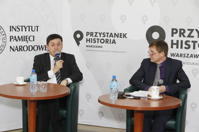 „Polacy w walkach o niepodległość i granice państwa polskiego 1914–1922” – inauguracja projektu badawczo-wydawniczego IPN – 21 kwietnia 2021. Fot. Piotr Życieński (IPN)