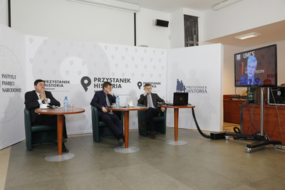 „Polacy w walkach o niepodległość i granice państwa polskiego 1914–1922” – inauguracja projektu badawczo-wydawniczego IPN – 21 kwietnia 2021. Fot. Piotr Życieński (IPN)