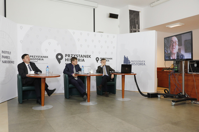 „Polacy w walkach o niepodległość i granice państwa polskiego 1914–1922” – inauguracja projektu badawczo-wydawniczego IPN – 21 kwietnia 2021. Fot. Piotr Życieński (IPN)