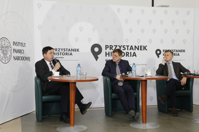 „Polacy w walkach o niepodległość i granice państwa polskiego 1914–1922” – inauguracja projektu badawczo-wydawniczego IPN – 21 kwietnia 2021. Fot. Piotr Życieński (IPN)