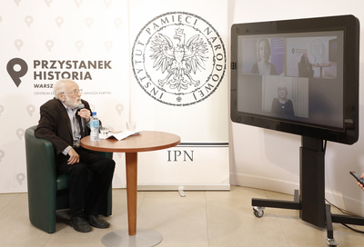 Spotkanie online „Polscy inżynierowie w kraju znad Bosforu” z cyklu „Jak Polacy budowali Orient” – 25 kwietnia 2021. Fot. Piotr Życieński (IPN)