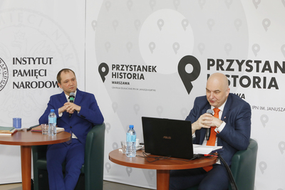 Dyskusja online z cyklu „Polityczne i prawne dylematy polskiej polityki zagranicznej w latach 1918–1945” – 26 kwietnia 2021. Fot. Piotr Życieński (IPN)