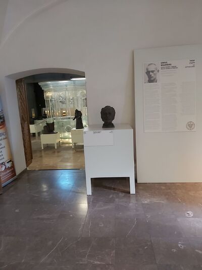 Wystawa „Obraz Treblinki w oczach Samuela Willenberga” w synagodze w Chmielniku – 9 maja – 30 czerwca 2021. Fot. Ośrodek Edukacyjno-Muzealny „Świętokrzyski Sztetl”