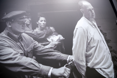 Otwarcie wystawy „Rozkaz nr 00485. Antypolska operacja NKWD na sowieckiej Ukrainie 1937–1938” – Pułtusk, 27 kwietnia 2021. Fot. Sławek Kasper (IPN)