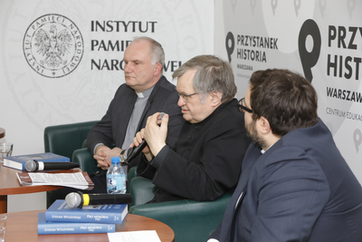 Dyskusja o książce „Stefan Wyszyński, Pro memoria, t. 9: 1962” – 28 kwietnia 2021. Fot. Piotr Życieński (IPN)