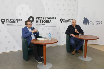 Dyskusja online „Akcje specjalne kontrwywiadu” z cyklu „Historia zza kulis” – Warszawa, 29 kwietnia 2021. Fot. Piotr Życieński (IPN)