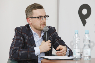 Dyskusja „Święta oficjalne i święta zakazane w Polsce »ludowej«” – 6 maja 2021. Fot. Piotr Życieński (IPN)