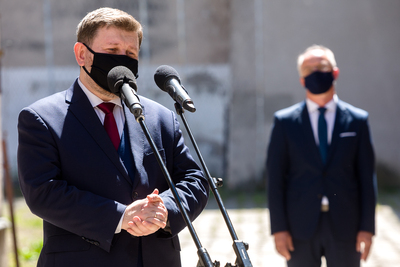 Uroczystość w 70. rocznicę zamordowania przez komunistów kpt. Gracjana Klaudiusza Fróga ps. „Szczerbiec” – 11 maja 2021. Fot. Sławek Kasper (IPN)