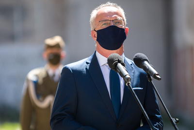 Uroczystość w 70. rocznicę zamordowania przez komunistów kpt. Gracjana Klaudiusza Fróga ps. „Szczerbiec” – 11 maja 2021. Fot. Sławek Kasper (IPN)