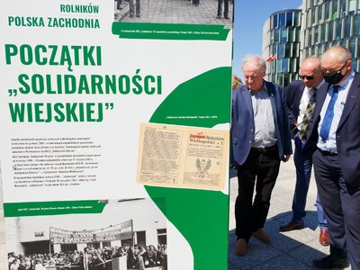 Otwarcie ogólnopolskiej wystawy IPN „TU rodziła się »Solidarność« rolników” – Warszawa, plac Marszałka Józefa Piłsudskiego, 12 maja 2021. Fot. Sławek Kasper (IPN)