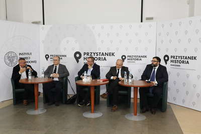 Dyskusja online „Prymas Tysiąclecia jako duchowy przywódca narodu” z cyklu „Historia zza kulis” – 11 maja 2021. Fot. Piotr Życieński (IPN)