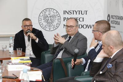 Dyskusja online „Prymas Tysiąclecia jako duchowy przywódca narodu” z cyklu „Historia zza kulis” – 11 maja 2021. Fot. Piotr Życieński (IPN)