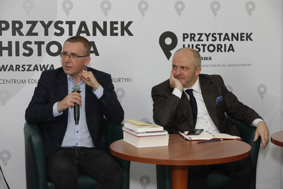 Dyskusja online „Prymas Tysiąclecia jako duchowy przywódca narodu” z cyklu „Historia zza kulis” – 11 maja 2021. Fot. Piotr Życieński (IPN)