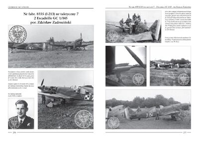 Strony z albumu „Caudrony nad Francją”