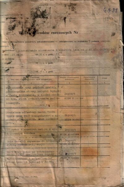 Fot. 18. AIPN Wr 18/57 t. 20, s. 180.