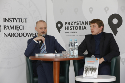Dyskusja o książce „»Pułkownicy«. Rdzeń środowiska piłsudczyków w systemie polityczno-ustrojowym II Rzeczypospolitej” – 19 maja 2021. Fot. Piotr Życieński (IPN)
