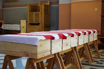 Msza św. w intencji Obrońców Ojczyzny w kościele pw. św. Anny w Pomiechowie – 20 maja 2021. Fot. BUWiM IPN