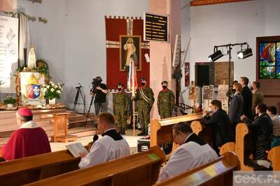 Wystawa infografik IPN w kościele pw. Ducha Świętego w Słubicach – 18 maja 2021. Fot. Michał Sobociński