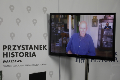 „Kulisy historii”, odcinek 15: Walki powietrzne w obrazach – 22 maja 2021. Fot. Piotr Życieński (IPN)