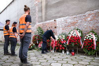 Hołd dla rotmistrza Pileckiego w 73. rocznicę śmierci – 25 maja 2021. Fot. Sławek Kasper (IPN)