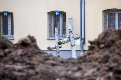 W poniedziałek 24 maja 2021 na terenie dawnego więzienia przy Rakowieckiej rozpoczął się kolejny etap prac poszukiwawczych. Fot. Sławek Kasper (IPN)