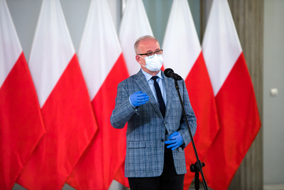 Prezes Polskiego Towarzystwa Historycznego prof. Krzysztof Mikulski – Warszawa, 27 maja 2021. Fot. Sławek Kasper (IPN)