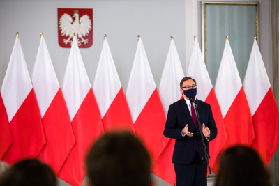 Prezes Instytutu Pamięci Narodowej dr Jarosław Szarek – Warszawa, 27 maja 2021. Fot. Sławek Kasper (IPN)