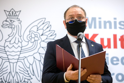 Piotr Maj – p.o. dyrektora Muzeum Dzieci Polskich, Ogłoszenie utworzenia Muzeum Dzieci Polskich – ofiar totalitaryzmu – Łódź, 31 maja 2021. Fot. Sławek Kasper (IPN)