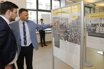 Otwarcie wystawy „Pius XI – bohater Warszawy” – 31 maja 2021. Fot. Piotr Życieński (IPN)