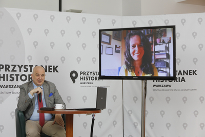 Dyskusja „II wojna światowa – zbrodnia i kara w polskiej myśli prawniczej” – 31 maja 2021. Fot. Piotr Życieński (IPN)