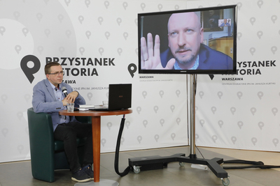 Dyskusja online „Początki systemu komunistycznego w Polsce”, cz. II, z cyklu „Historia zza kulis” – 4 czerwca 2021. Fot. Piotr Życieński (IPN)