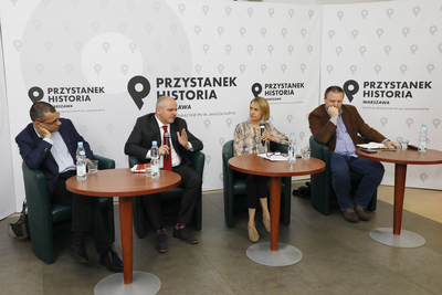 Dyskusja „Granice dyskursu. Na jakie tematy nie warto rozmawiać?” z cyklu „Polska na froncie sporów cywilizacyjnych” – 8 czerwca 2021. Fot. Piotr Życieński (IPN)