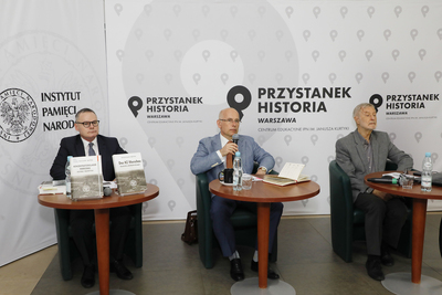 Dyskusja „KL Warschau – niemiecki nazistowski obóz koncentracyjny w Warszawie (1943–1944)” – 11 czerwca 2021. Fot. Piotr Życieński (IPN)