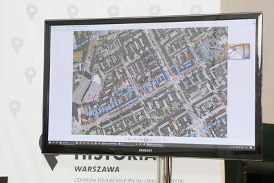 Dyskusja „KL Warschau – niemiecki nazistowski obóz koncentracyjny w Warszawie (1943–1944)” – 11 czerwca 2021. Fot. Piotr Życieński (IPN)