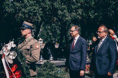 Obchody Narodowego Dnia Pamięci Ofiar Niemieckich Nazistowskich Obozów Koncentracyjnych i Obozów Zagłady – Warszawa, Cmenatrz Wojskowy na Powązkach, fot. MN/BUWiM